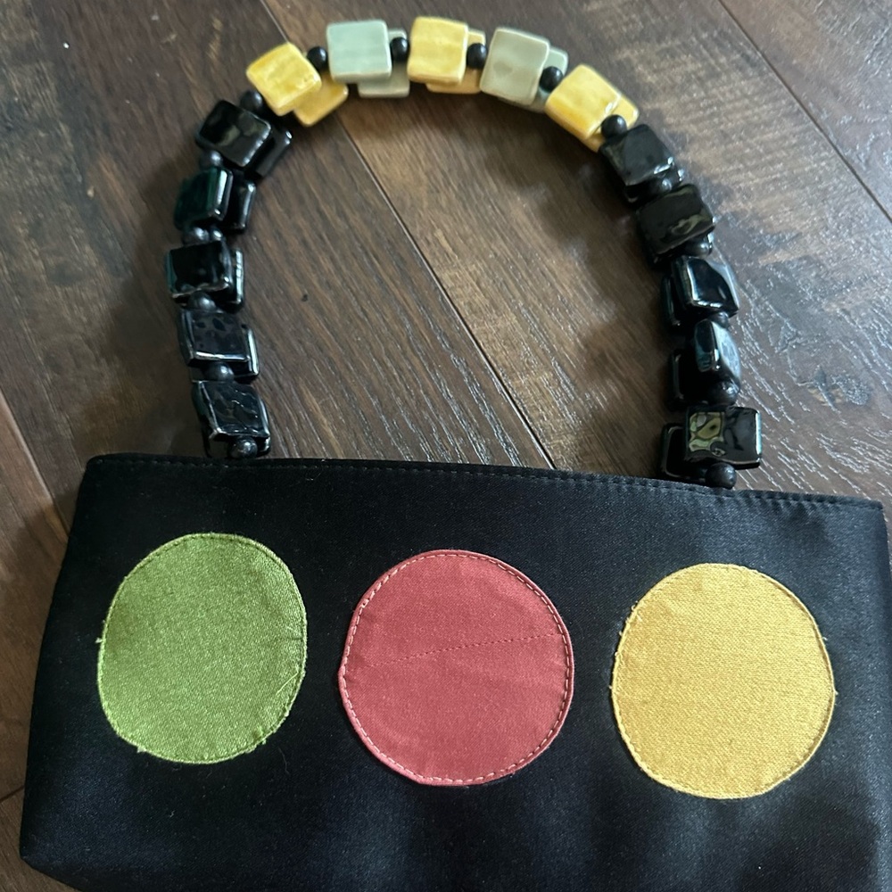 Luxury KOKOMMO  Colorful Beaded Handle Clutch